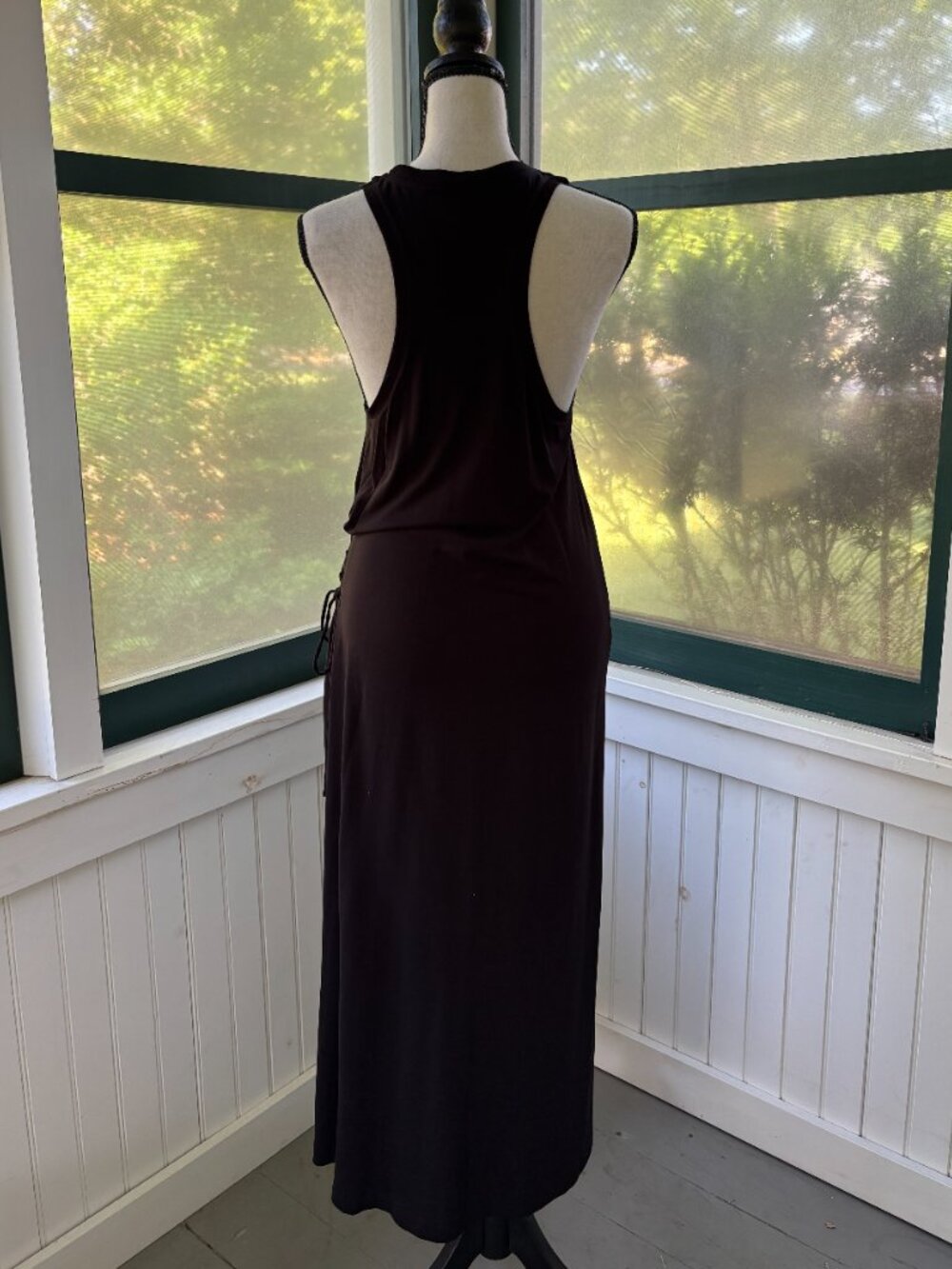 rag & bone Black Lace-Up Side Dress | Lyocell Cotton | Size S Petite| Like New - Picture 3 of 6